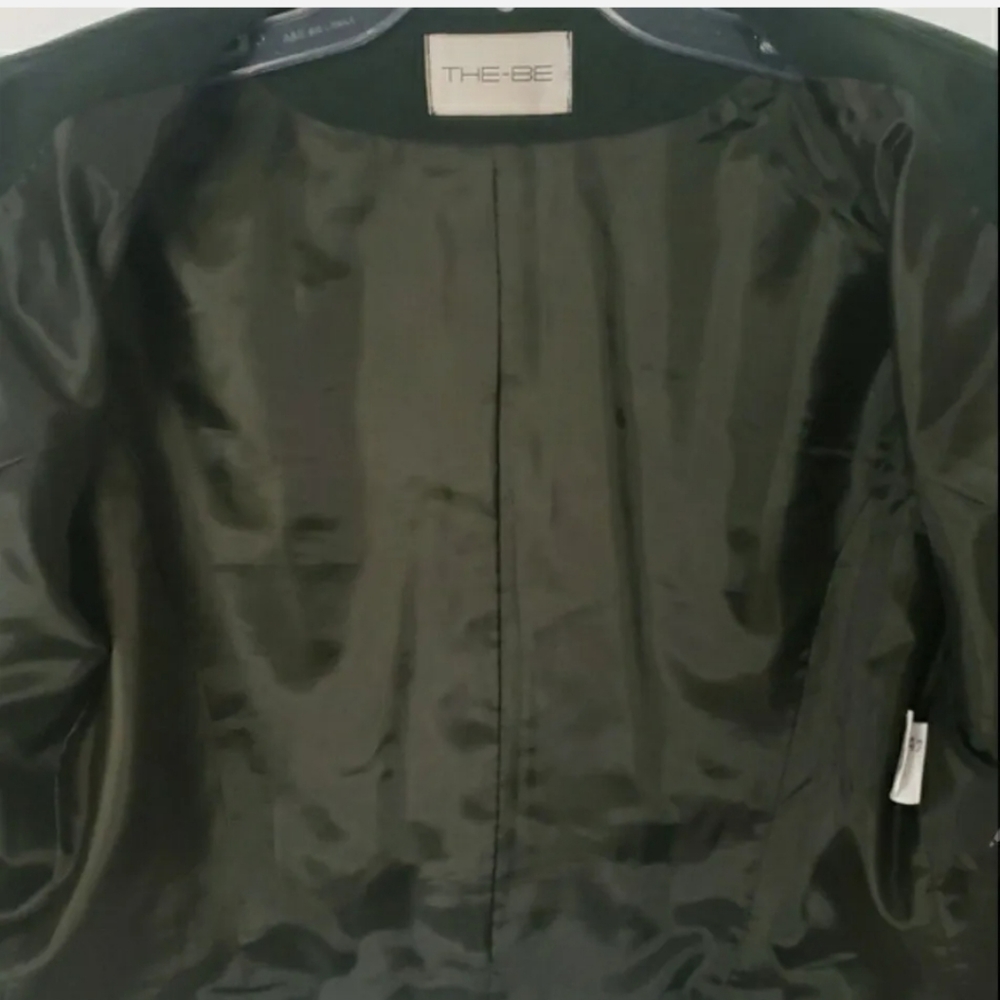 VINTAGE MICROSUEDE PANT SUIT IN MOSS GREEN SIZE S - Picture 6 of 9